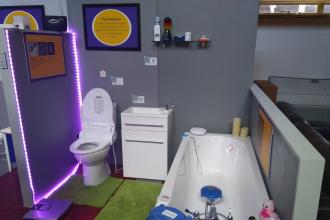 A bathroom in the Hft Smarthouse